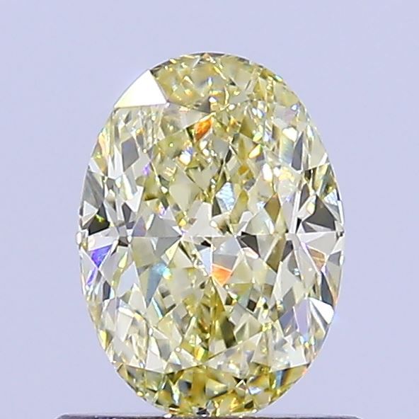 0.75 CT Fancy Vivid Yellow OVAL