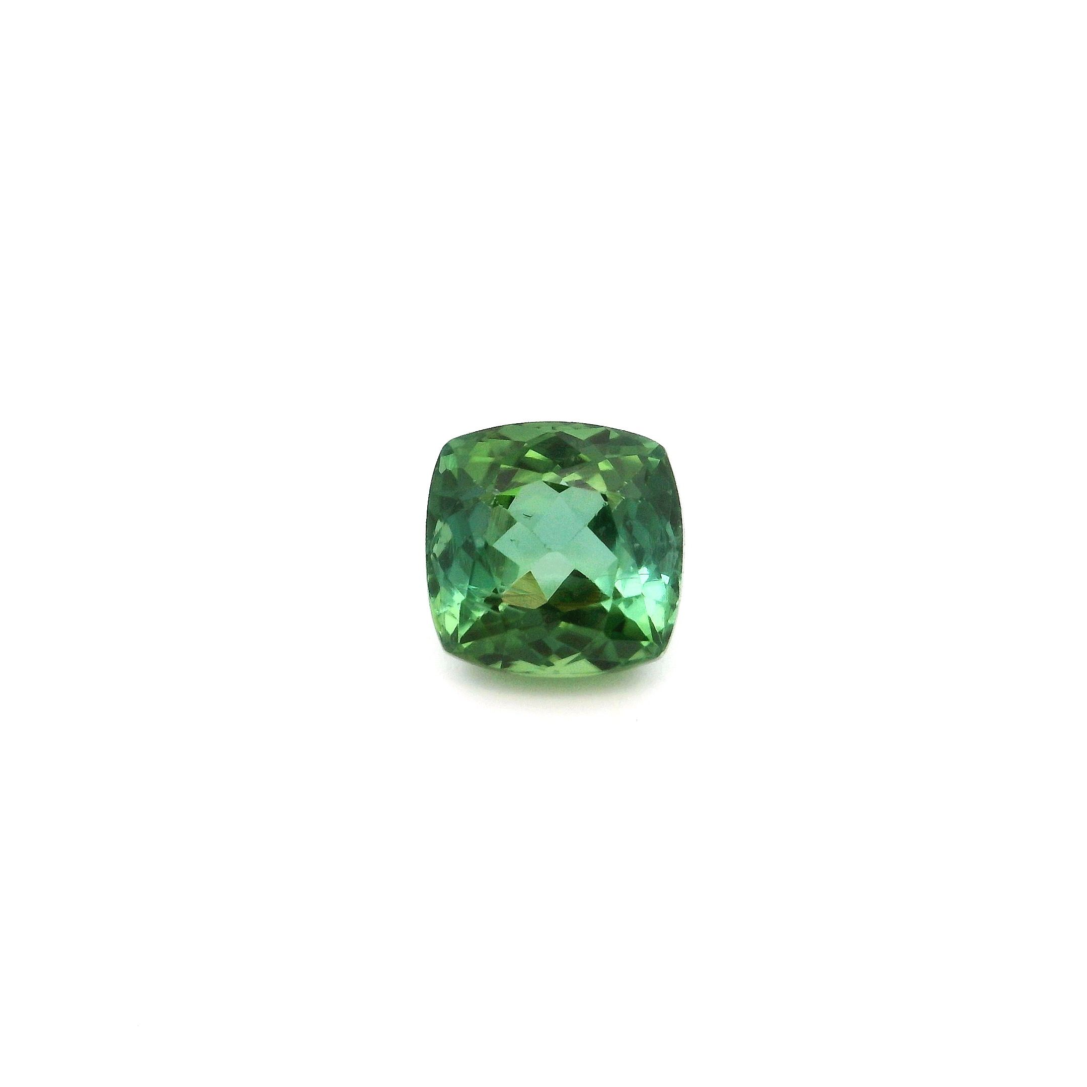 Turmalin 2,29 ct, zielony, szlif cushion