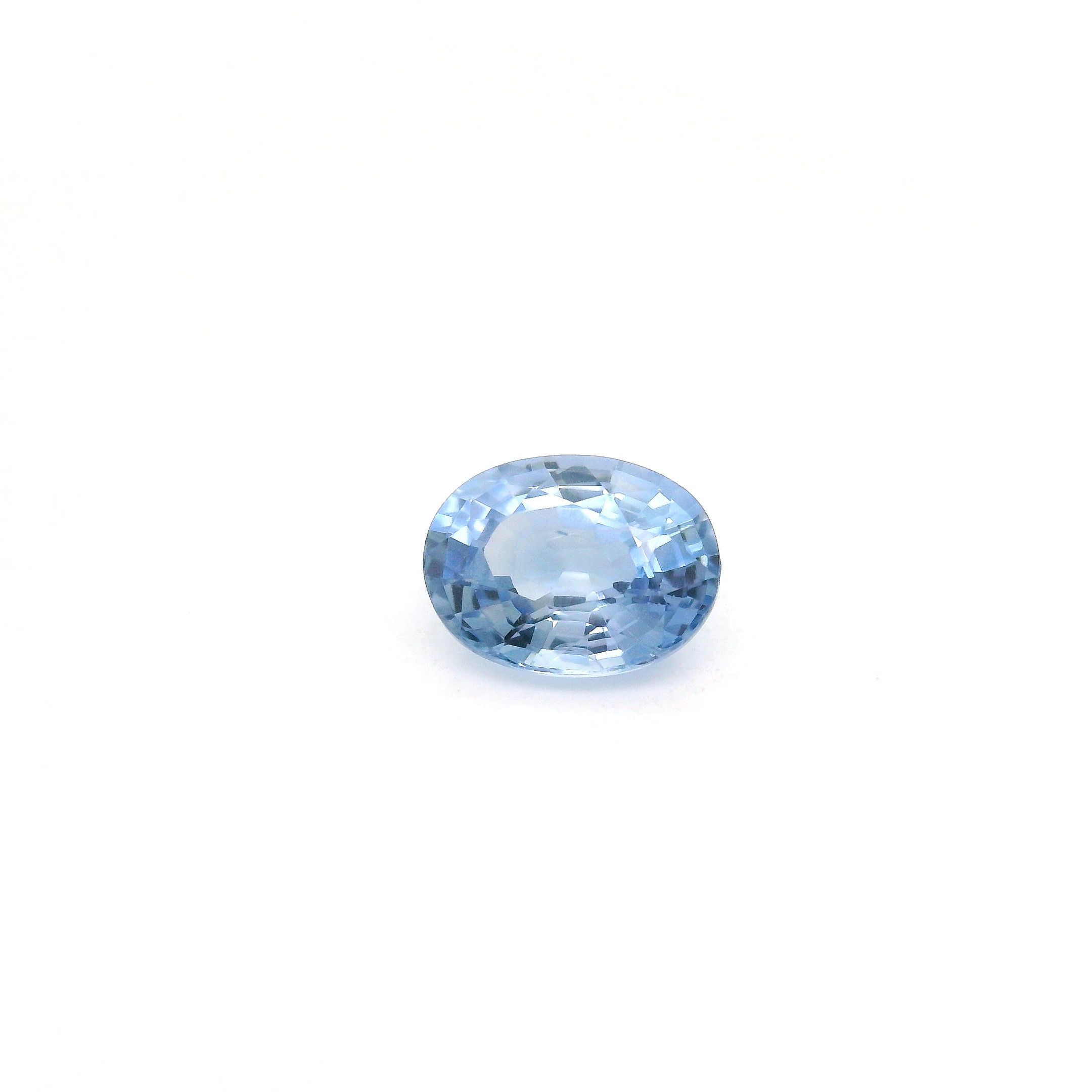 Szafir 1,15 ct, niebieski, szlif owalny