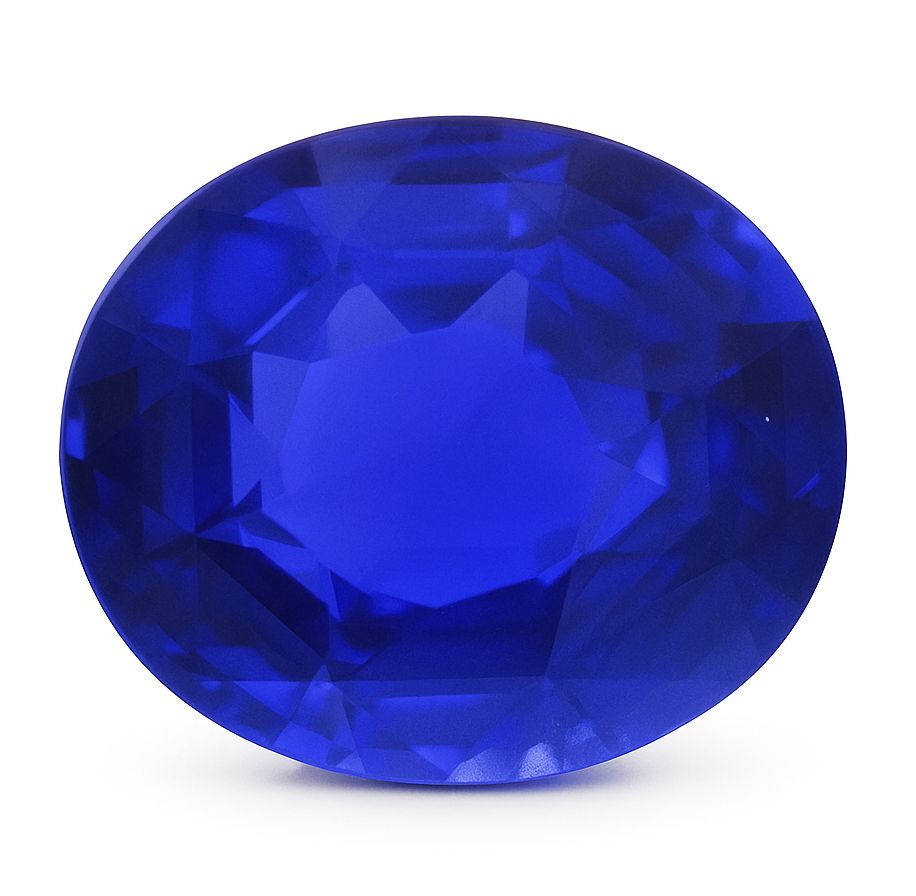 Szafir 6,51 ct, niebieski, szlif owalny