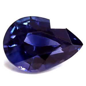 Szafir 1,19 ct, niebieski, szlif gruszka