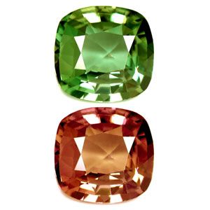 Aleksandryt 1,72 ct, zielony, szlif cushion