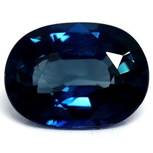 Szafir 1,35 ct, niebieski, szlif owalny