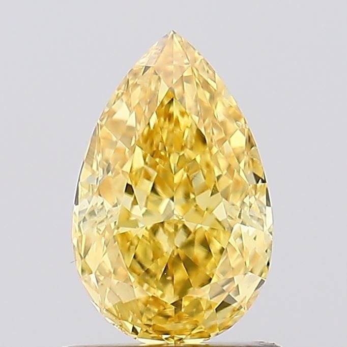 1.0 CT Fancy Vivid Yellow PEAR