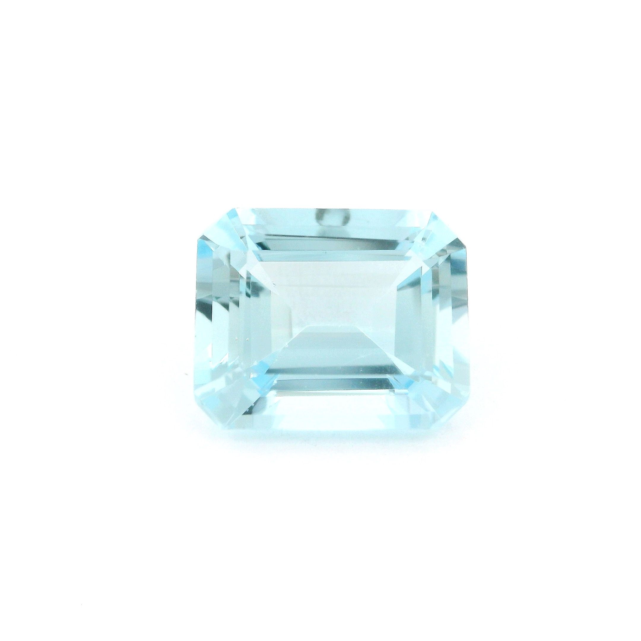 Akwamaryn 4,18 ct, niebieski, szlif ośmiokątny