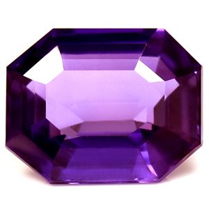 Szafir 2,52 ct, purpurowy, szlif szmaragdowy