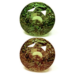 Aleksandryt 2,87 ct, zielony, szlif okrągły