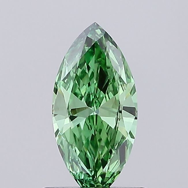0.65 CT Fancy Vivid Green MARQUISE
