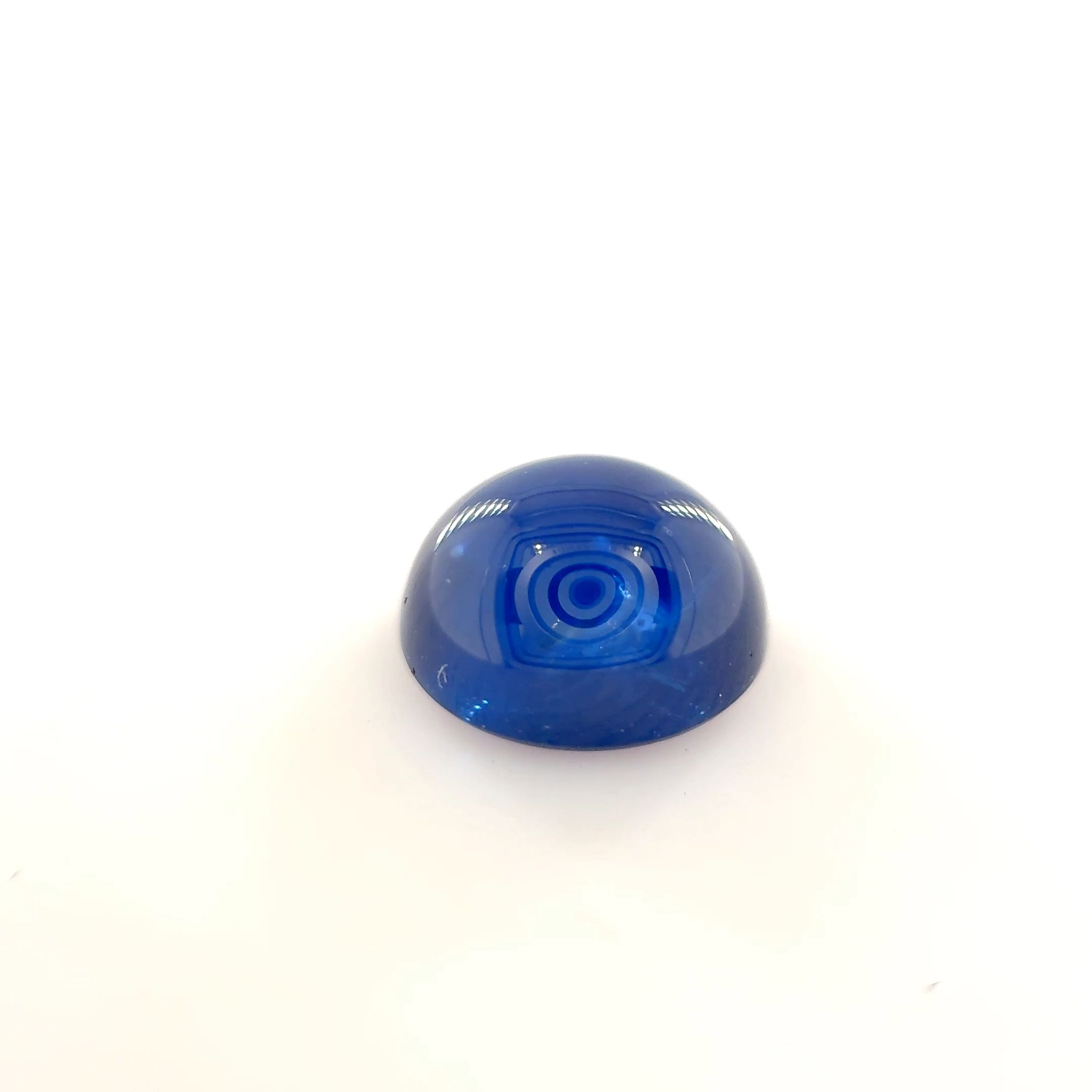 Szafir 2,80 ct, niebieski, kaboszon