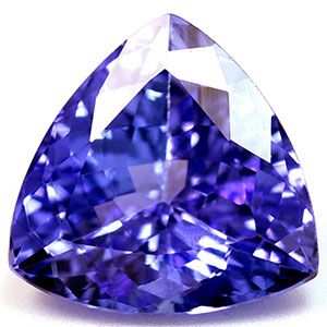 Tanzanit 2,65 ct, niebieski, szlif trilliant