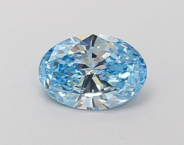 0.51 CT Fancy Vivid Blue OVAL