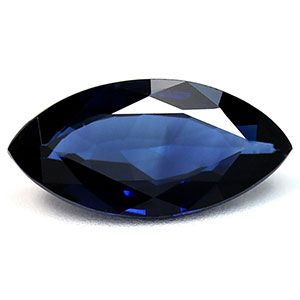 Szafir 2,07 ct, niebieski, szlif markiza