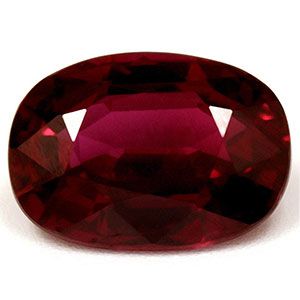 Rubin 2,48 ct, czerwony, szlif owalny