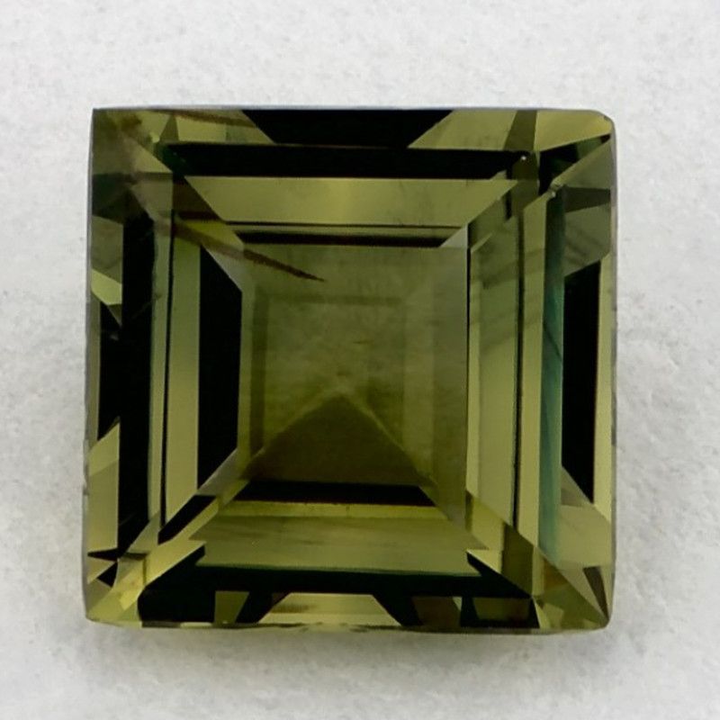 Szafir 1,50 ct, zielony, szlif princess