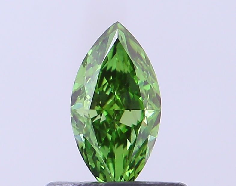 0.36 CT Fancy Vivid Green MARQUISE