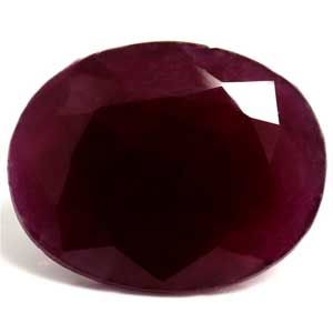 Rubin 12,93 ct, czerwony, szlif owalny