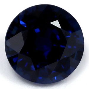 Szafir 1,53 ct, niebieski, szlif okrągły