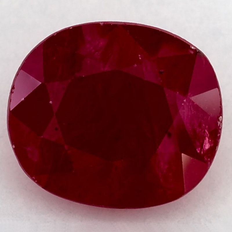 Rubin 2,89 ct, czerwony, szlif owalny