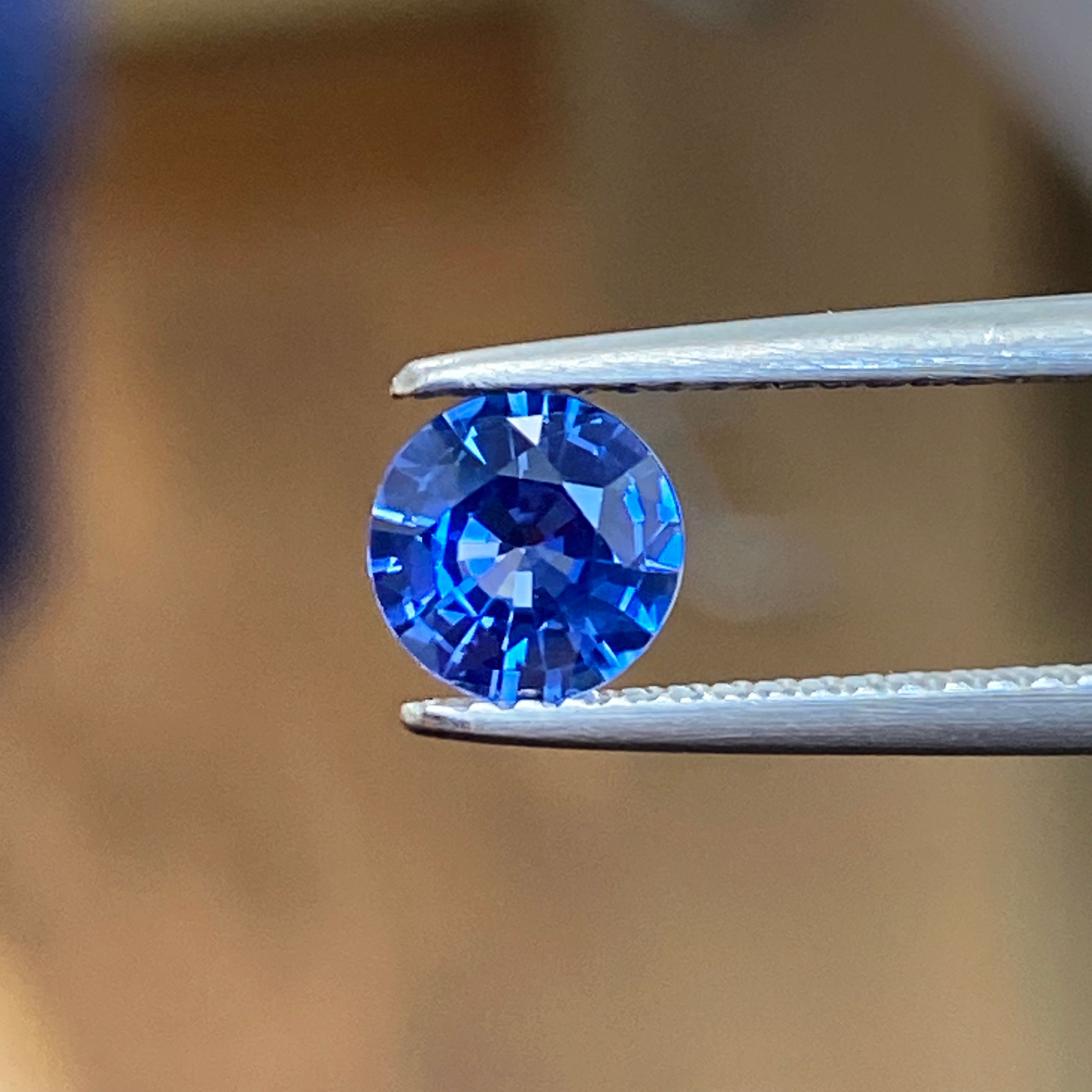 SAPPHIRE FACETED 0.91ct BLUE Blue EC SRILANKA HEATED