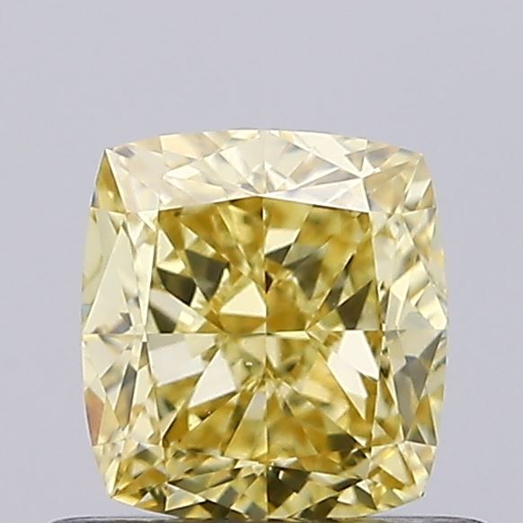 0.72 CT Fancy Intense Yellow CUSHION MODIFIED