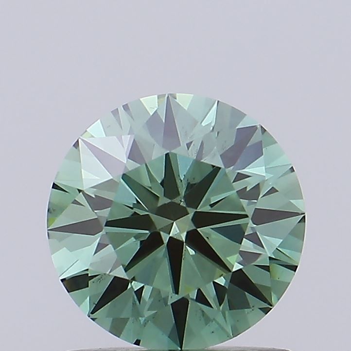 1.02 CT Fancy Vivid Green ROUND