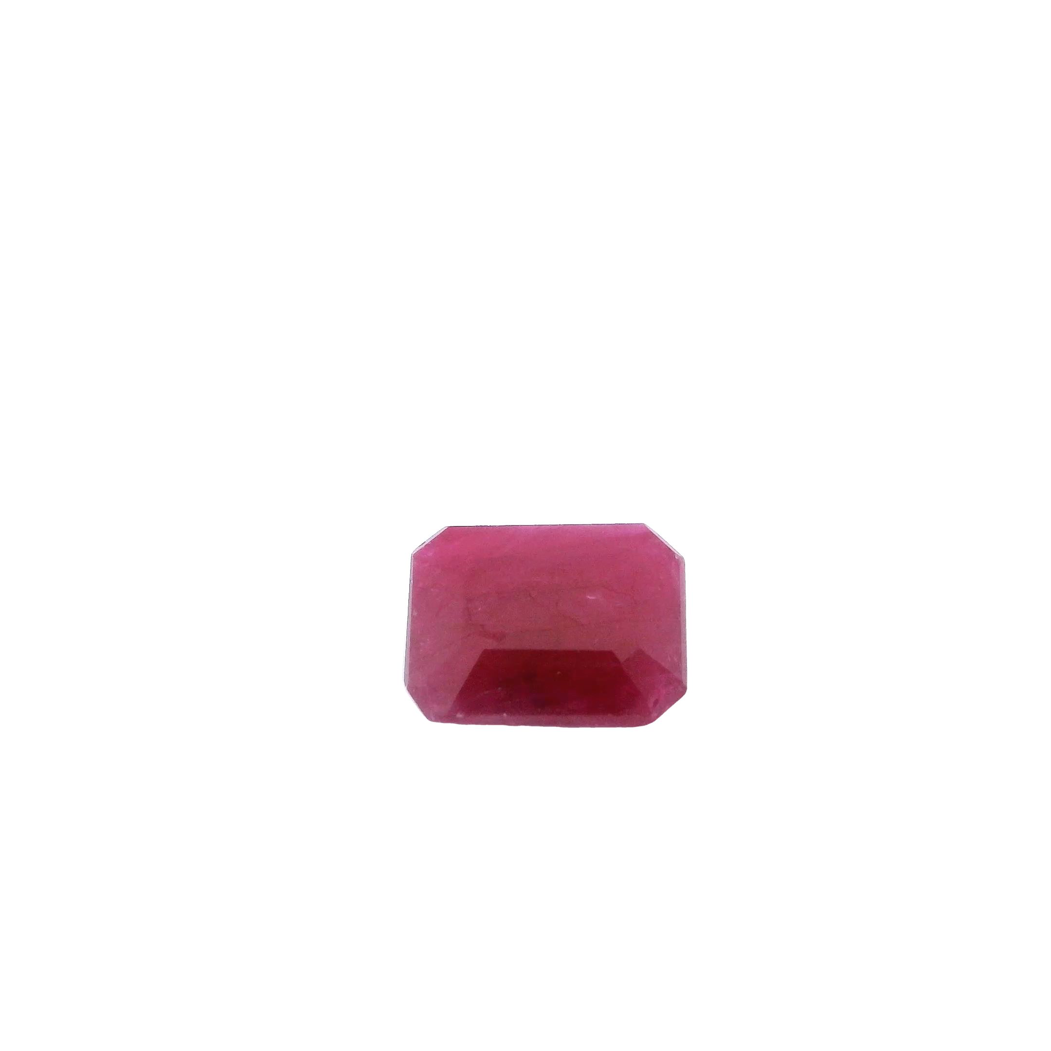 RUBY FACETED 1.36ct RED Dark Red MI MOZAMBIQUE HEATED