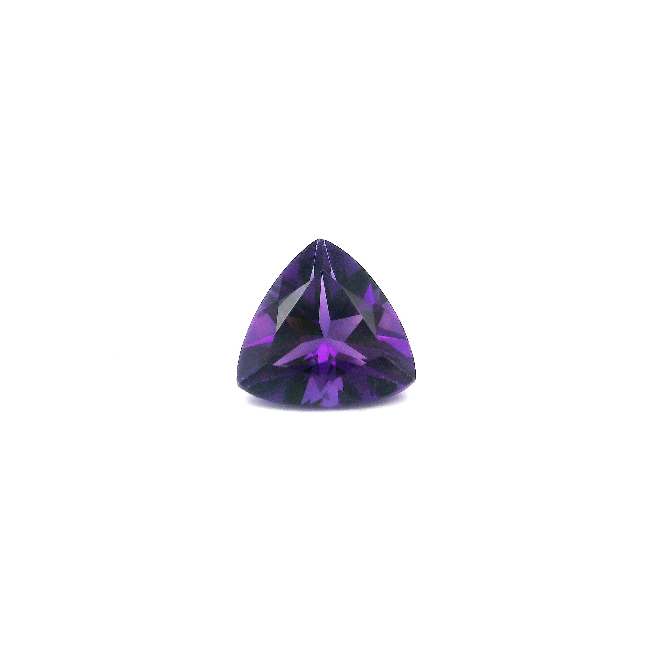 Ametyst 2,05 ct, purpurowy, szlif trójkątny
