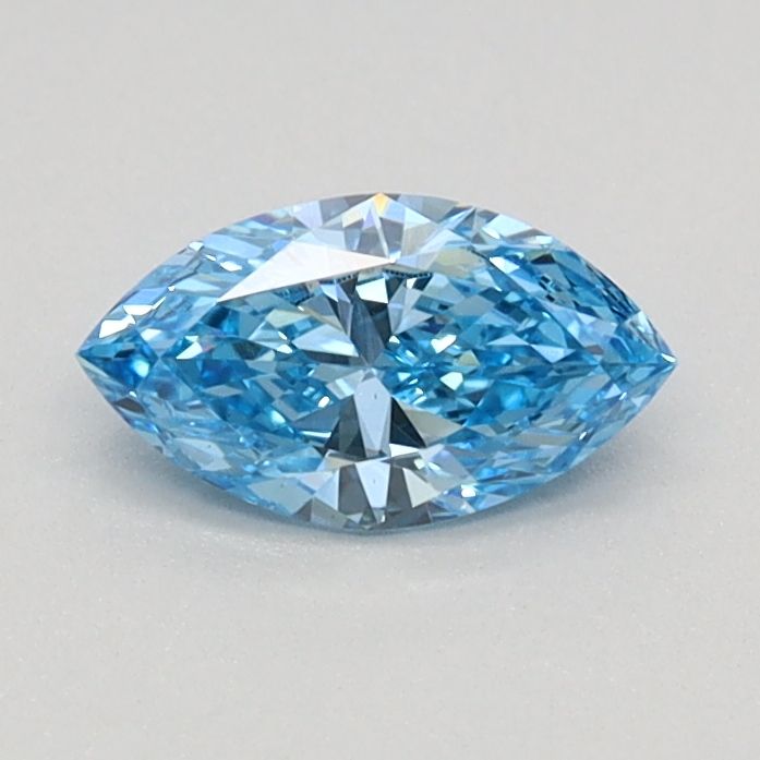 0.36 CT Fancy Vivid Blue MARQUISE