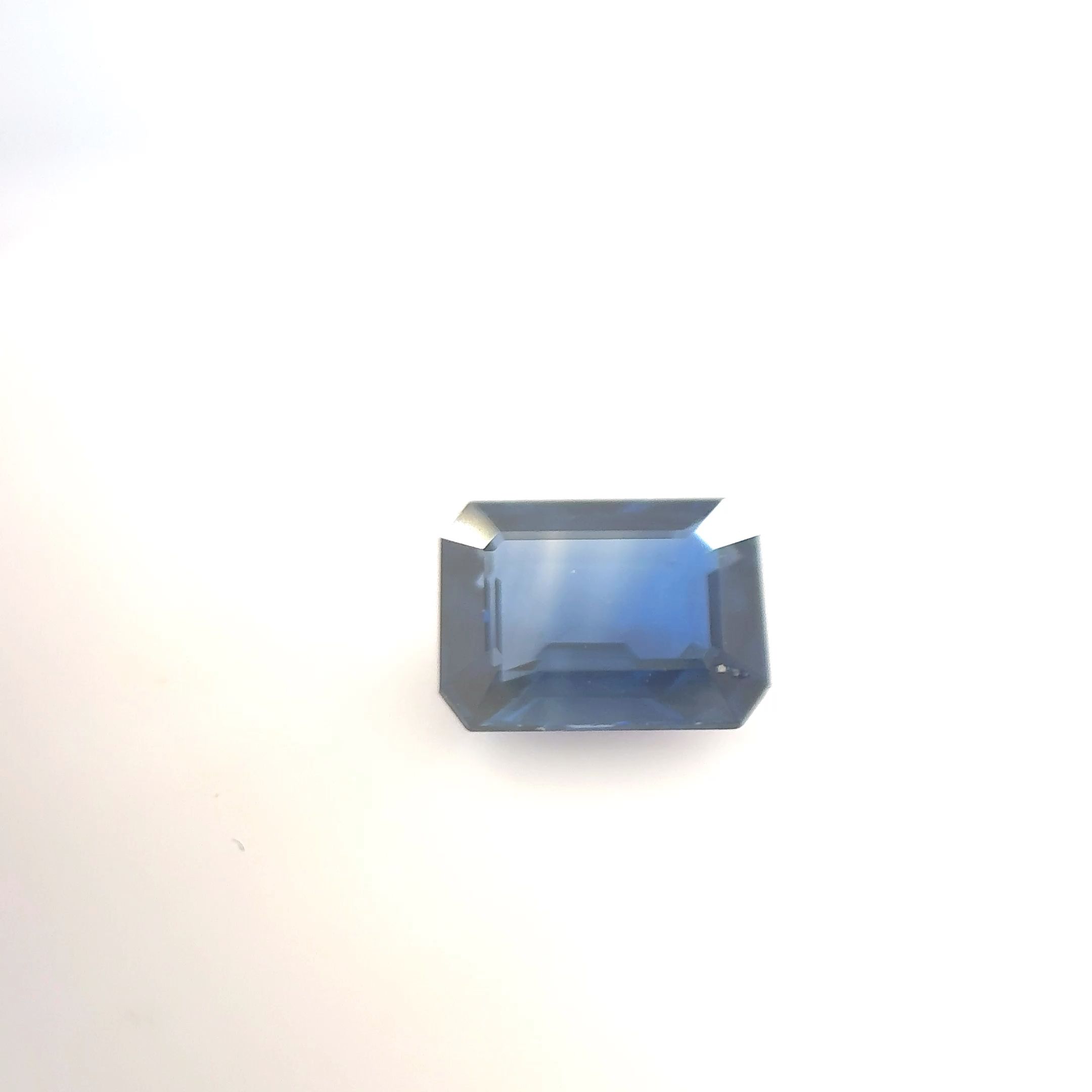 Szafir 1,32 ct, niebieski, szlif szmaragdowy