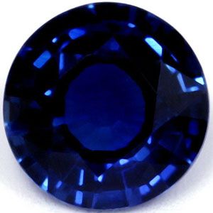 Szafir 1,02 ct, niebieski, szlif okrągły