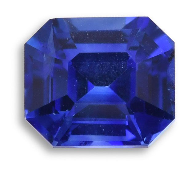 Szafir 1,27 ct, niebieski, szlif szmaragdowy