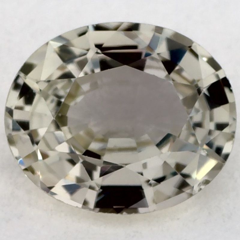 Szafir 1,09 ct, zielony, szlif owalny