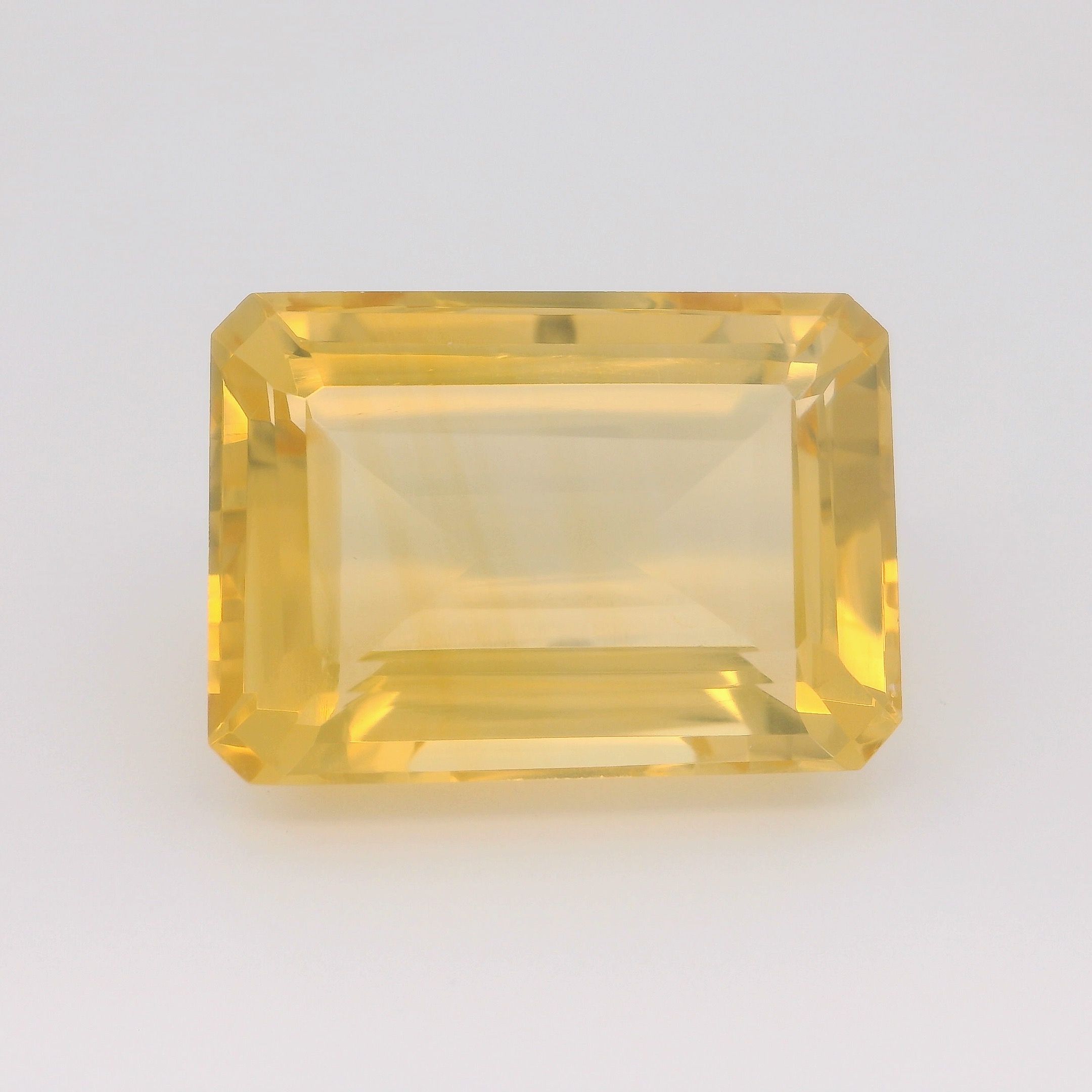 Cytryn 30,55 ct, żółty, szlif ośmiokątny
