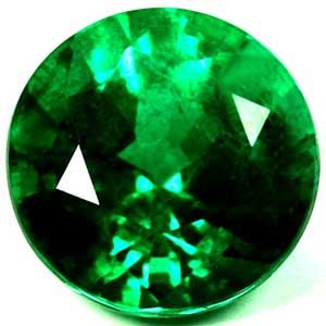 Szmaragd 1,17 ct, zielony, szlif okrągły