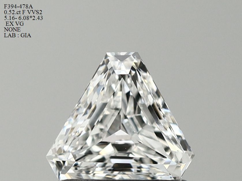 Prírodný diamant triangel,...