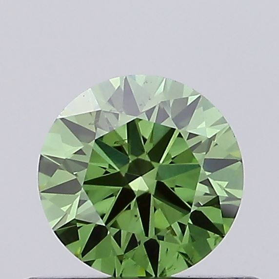 0.43 CT Fancy Vivid Green ROUND