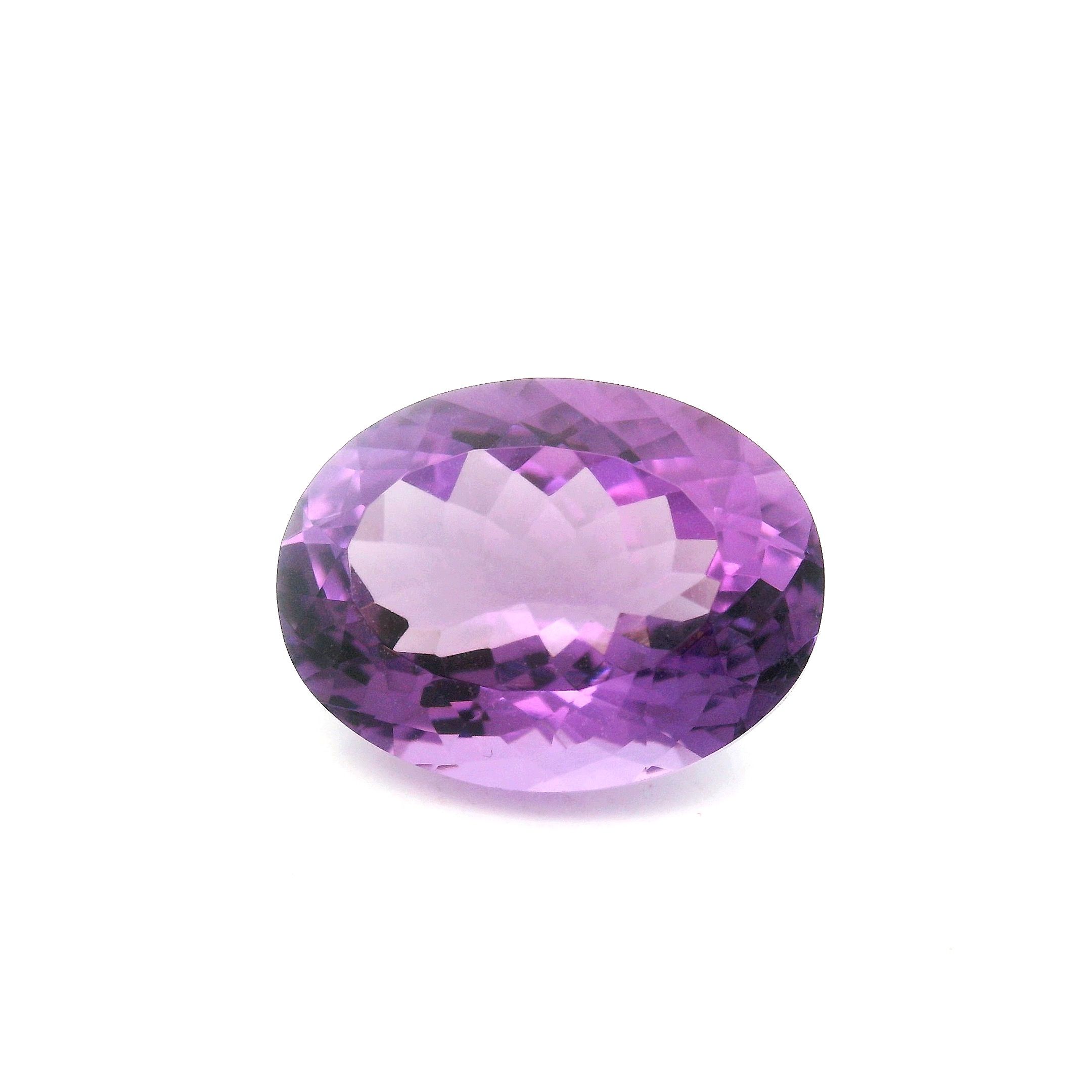 Ametyst 6,69 ct, purpurowy, szlif owalny