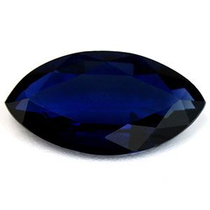 Szafir 1,55 ct, niebieski, szlif markiza