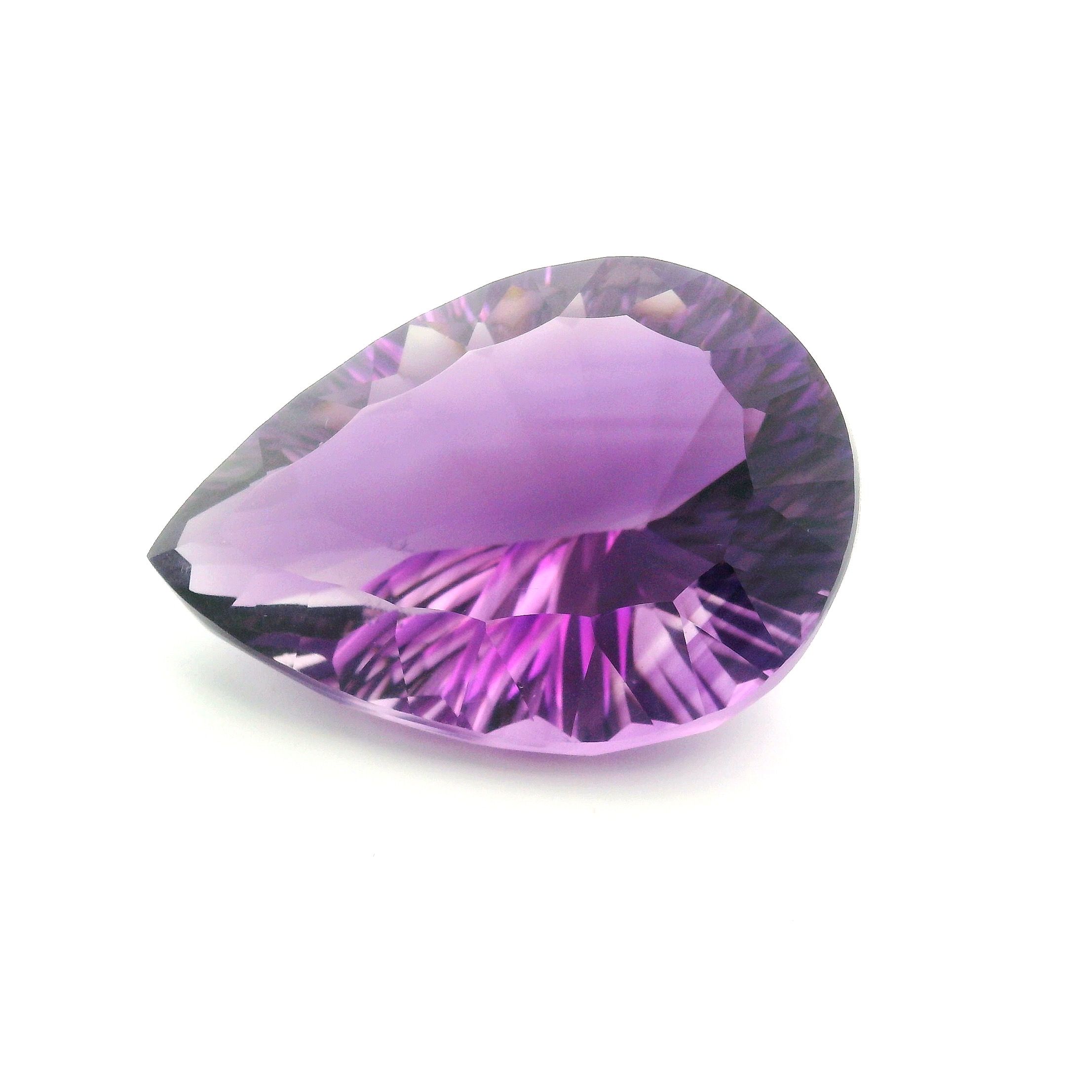 Ametyst 48,05 ct, purpurowy, szlif gruszka