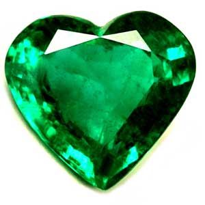 Szmaragd 1,41 ct, zielony, szlif serce