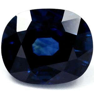 Szafir 2,62 ct, niebieski, szlif cushion