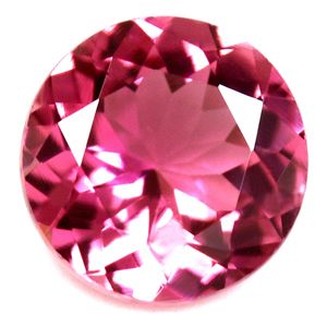 Turmalin 1,78 ct, różowy, szlif okrągły