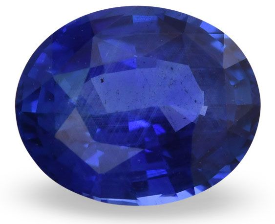 Szafir 2,26 ct, niebieski, szlif owalny