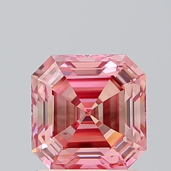 1.1 CT Fancy Vivid Pink SQUARE EMERALD