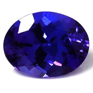 Tanzanit 1,84 ct, niebieski, szlif owalny