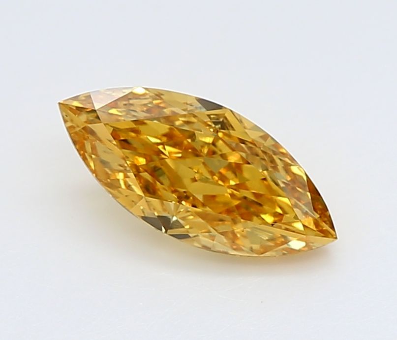 0.94 CT Fancy Vivid Yellow MARQUISE