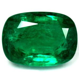 Szmaragd 5,64 ct, zielony, szlif cushion