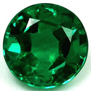 Szmaragd 1,18 ct, zielony, szlif okrągły