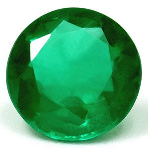 Szmaragd 1,37 ct, zielony, szlif okrągły