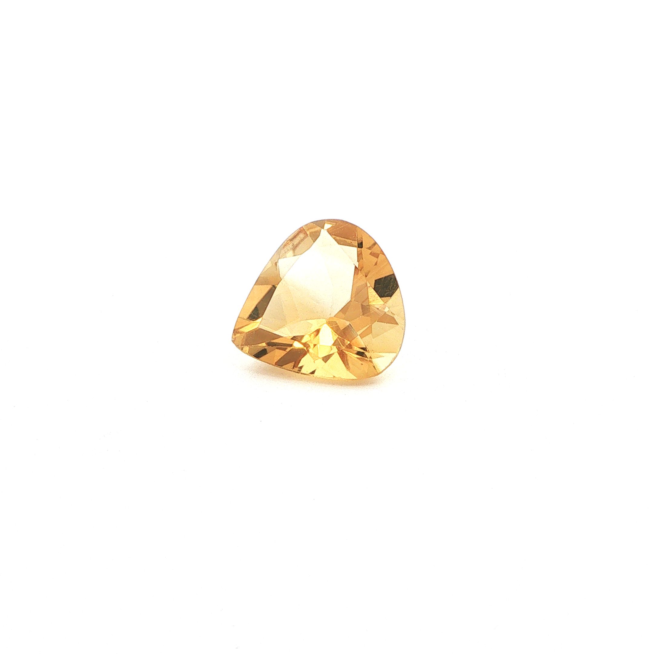 5.08 ct Pear citrine